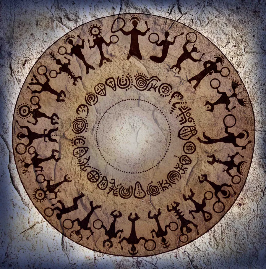 из цикла - Время Шаманов — художественная фотография Вячеслава Ларионова (серия «Петроглифы», 2020 г.)