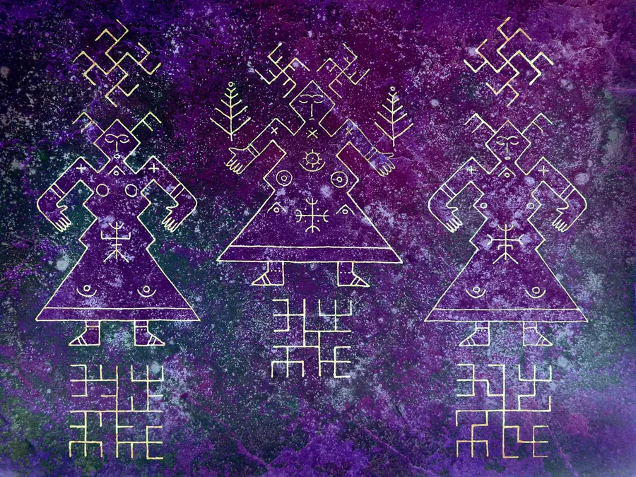 из цикла "Славянские Напевы" (Великая Пра-Матерь - Сва Триединая) Лунная — художественная фотография Вячеслава Ларионова (серия «Поморские виденья», 2012 г.)