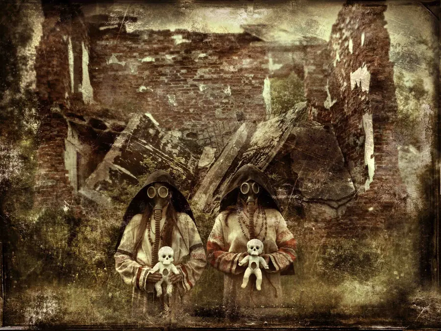 Апокалиптико-мета-абсурдистика — художественная фотография Вячеслава Ларионова (серия «Тексты и мысль», 2022 г.)
